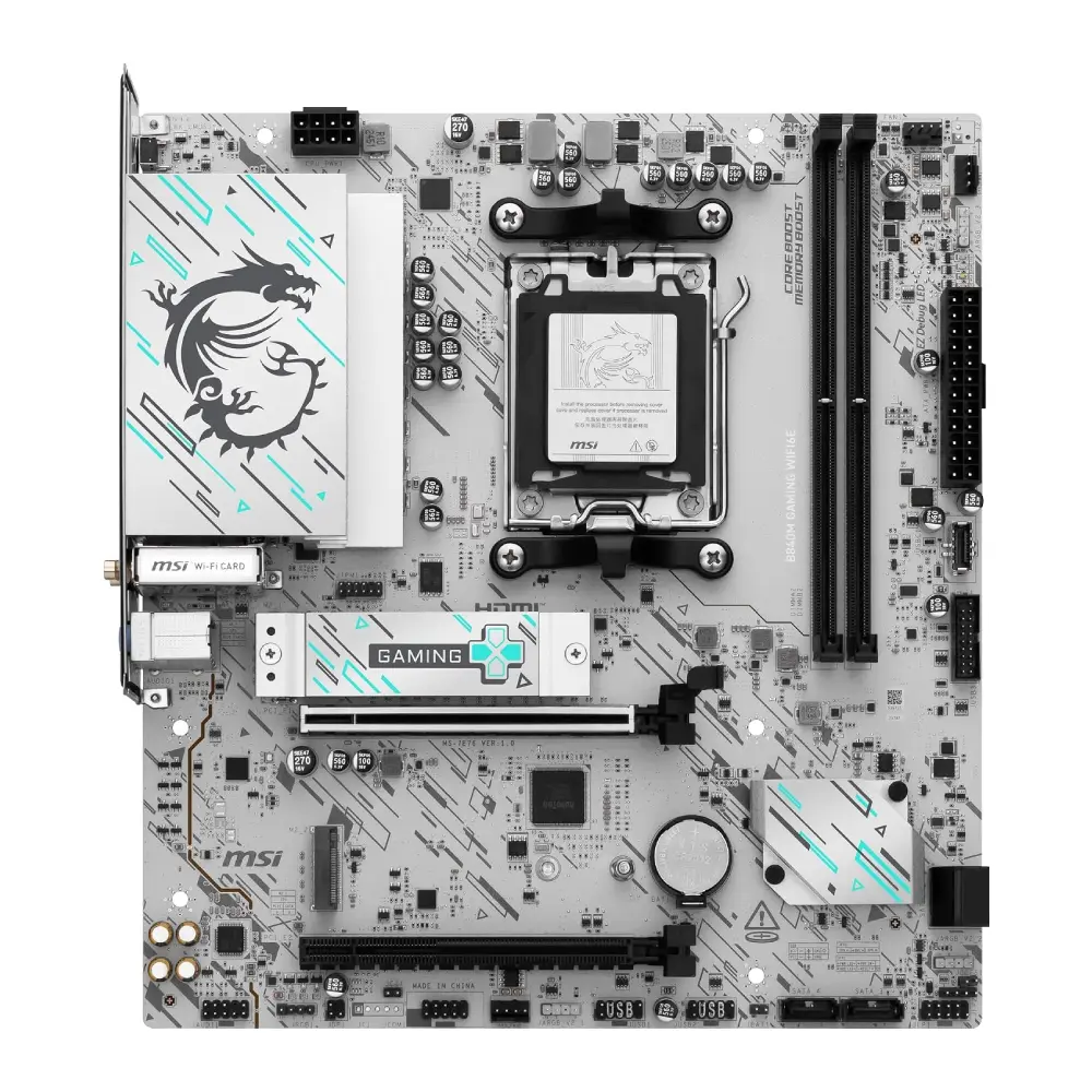 MSI Motherboard B840M Gaming Wifi6E DDR5 For AMD view 2